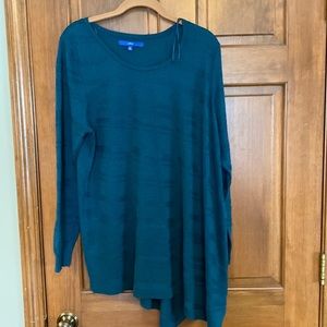 Apt. 9 emerald green sweater size 1X